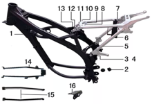 Подбор запчастей Рама Z4 (2022) (101360025) Z4 BSE