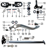 Подставка и подножки