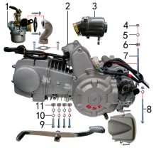 Подбор запчастей Двигатель XT-1U (150021000, 150021001, 150021002, 150021003) XT-1U BSE