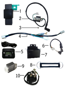 Подбор запчастей Электрика EVO110 14/12 (101020037, 101020039, 101020041) EVO 110 BSE