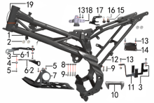 Подбор запчастей Рама PH10L 125 ZS (101190071) 2022 PH 125E BSE