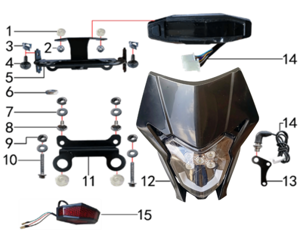Фара и приборная панель
