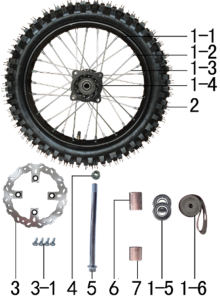 Подбор запчастей Колесо переднее NEW ERA 110 E M 14/12 (101055004) NEW ERA BSE