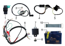 Подбор запчастей Электрика MXS 125 17/14 (101131000) MXS 125 BSE