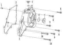 Подбор запчастей Левая крышка картера ZS1P44FMC (ZL60) [30.110.0207] Двигатели
