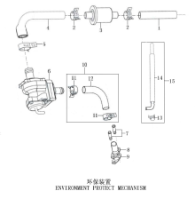 Подбор запчастей EXHAUST GAS RECIRCULATION SYSTEM ZS172FMM-3A (CB250-F) [30.123.1500] 147 Двигатели