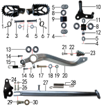 Подставка и подножки