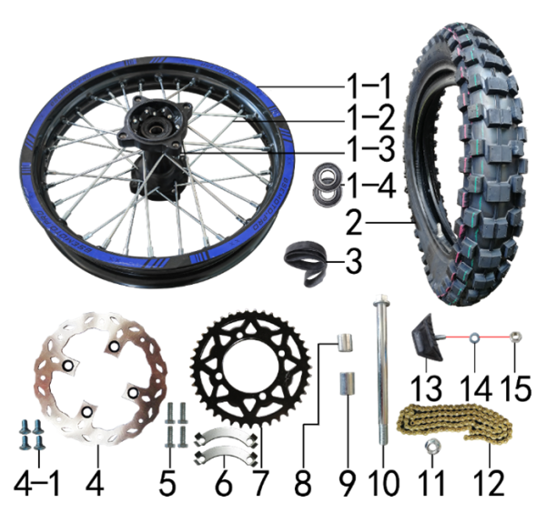 Колесо заднее