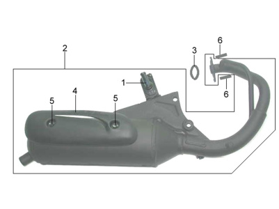 Подбор запчастей Глушитель Кузов/Электрика DD50 (FT05V3-8) DD50 SYM
