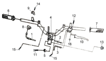 Подбор запчастей Руль Кузов/Электрика Jet 4 125 (AD12W1-6 ANA) Jet 4 125 SYM