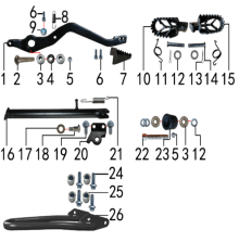 Подбор запчастей Подставка и подножки PH10L - 150 (101190090) PH 150 BSE