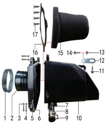 Подбор запчастей Воздушный фильтр PH10L - 150 (101190090) PH 150 BSE