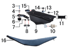 Подбор запчастей Бак и седло Z4 (2022) (101360025) Z4 BSE