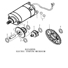 Подбор запчастей Электростартер ZS165FMM (CB250D-G) [30.123.0512] Двигатели
