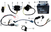 Подбор запчастей Электрика Z1 белый с USB ( c 2021) 101250034 Z1 BSE