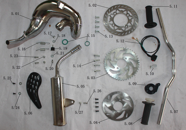 Руль, тормозные диски и выпускная система