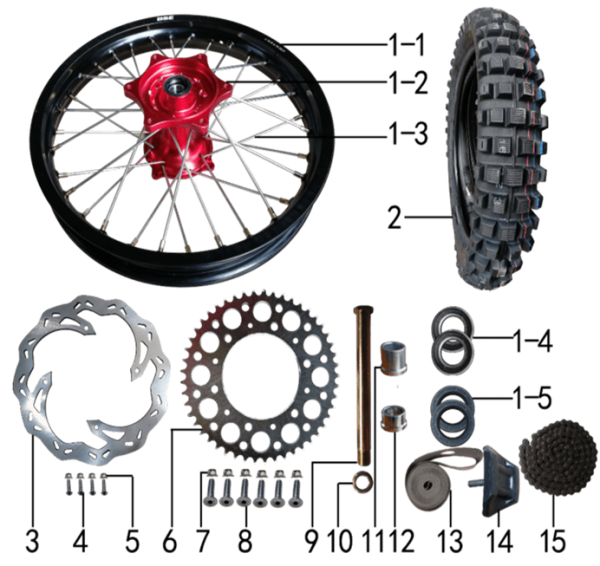 Колесо заднее