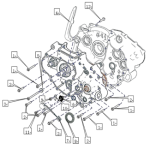 Крепление крышки картера