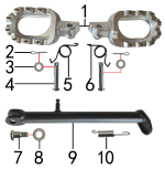 Подножки и подставка