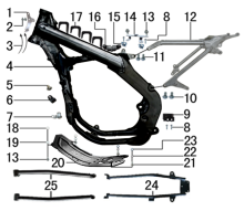 Подбор запчастей Рама RTC300 (101310019, 101310020) RTC-300R BSE