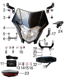 Подбор запчастей Фара и приборная панель Z10L (J10) 2022 (101270019) Z10L BSE