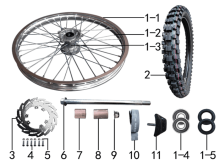 Подбор запчастей Колесо переднее Z3 21/18 (101210051) Z3 BSE