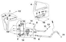 Подбор запчастей Радиаторы Рама JoyRide 300 LJ30W1-EU JoyRide 300 SYM