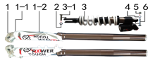 Подбор запчастей Амортизаторы M4 (101310017) с 2022 M4 BSE