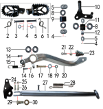 Подставка и подножки