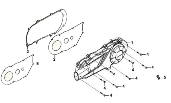 Крышка картера левая