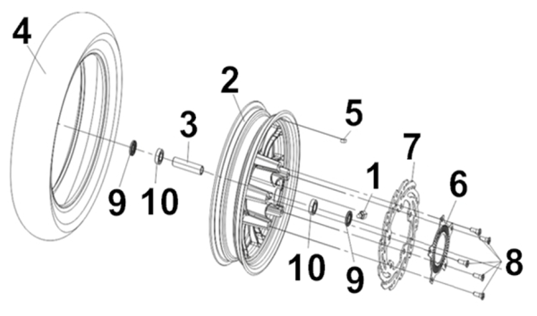 Колесо переднее