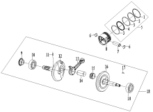 Подбор запчастей Коленвал, поршень ZS1P44FMC (ZL60) Двигатели