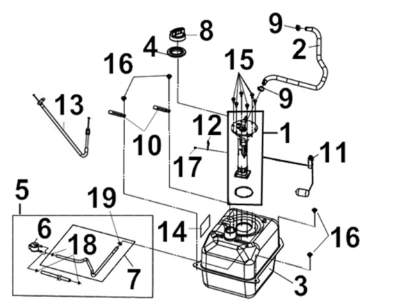 Бак топливный
