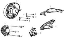 Подбор запчастей Головной свет Кузов/электрика (старый каталог) Crox 125 SYM