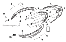 Подбор запчастей Облицовка Рама JoyRide 300 LJ30W1-EU JoyRide 300 SYM