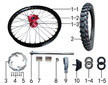 Подбор запчастей Колесо переднее Z3Y (101210037, 121210037) Z3Y BSE