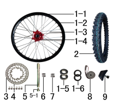 Подбор запчастей Переднее колесо M4 (101310017) с 2022 M4 BSE