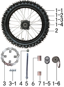 Подбор запчастей Колесо переднее PH02Y (101055000, 101055001, 101055002, 101055003) NEW ERA NEW ERA BSE