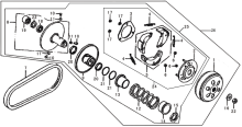 Подбор запчастей Сцепление GY6 125cc Двигатели
