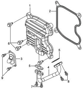 Подбор запчастей Клапанная крышка Двигатель GTS 300i EFI (LM30W-6) GTS 300i SYM