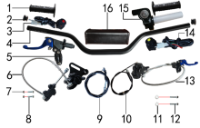 Подбор запчастей Руль и тормоза MXH 150 17/14 (101131003) MXH 150 BSE