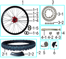 Подбор запчастей Колесо переднее RTC300 (101310019, 101310020) RTC-300R BSE