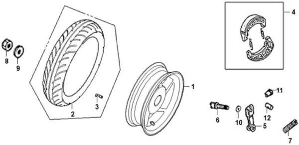 Колесо заднее