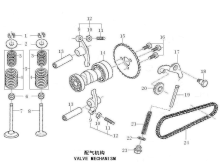 Подбор запчастей ГРМ ZS154FMI-2 (BS125) Двигатели
