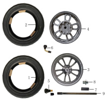Подбор запчастей FRONT&REAR WHEEL ASSY Lamocca Motosuper