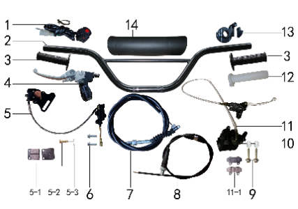 Подбор запчастей Руль EX 125E (до 2020) EX 125E BSE