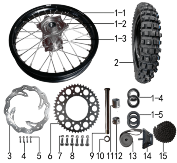 Колесо заднее