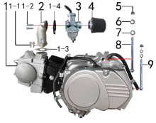 Подбор запчастей Двигатель PH09D CORE 125 SA (101160012) Core SSSR