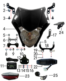 Подбор запчастей Фара и приборная панель M2Y (101300015) M2Y BSE