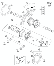 Подбор запчастей Заднее колесо XN85 Koshine